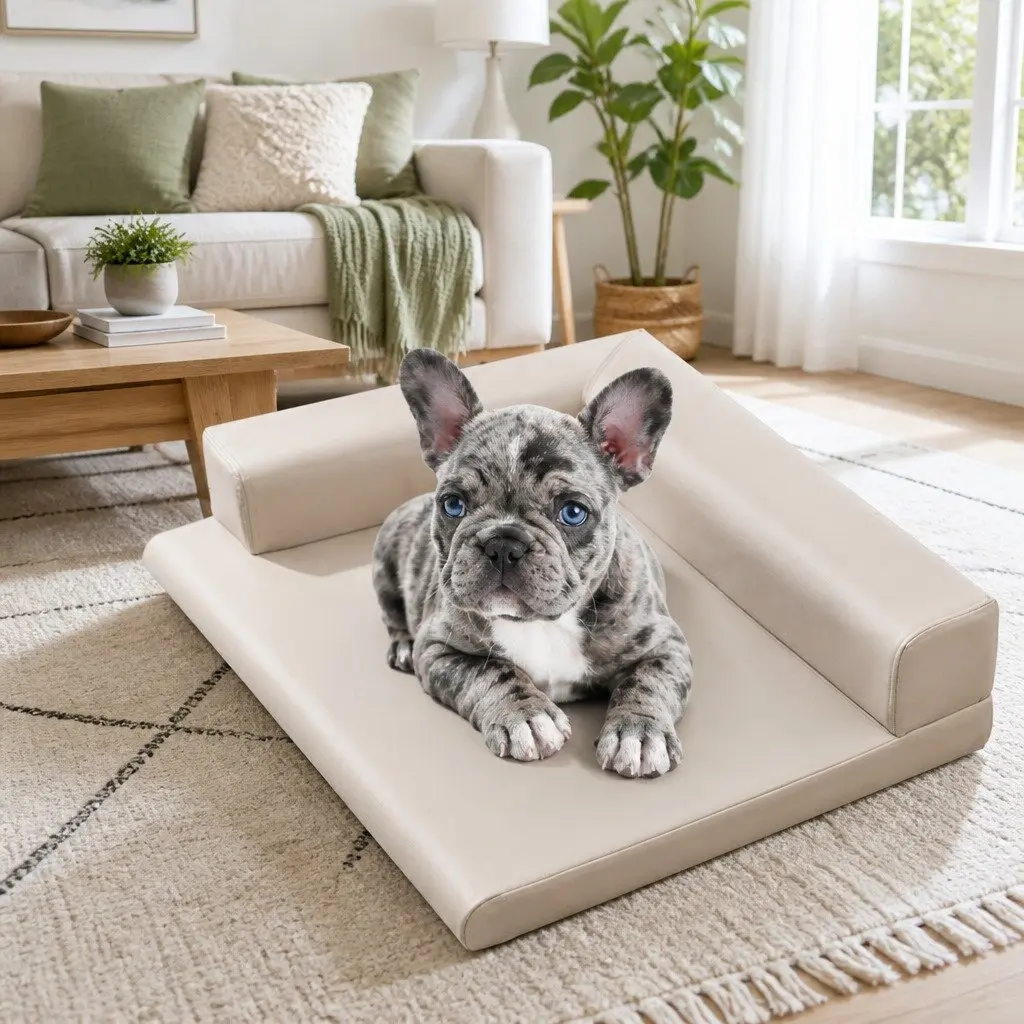 Dog Bed for Dogs L-Shaped Grey 65x50cm