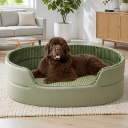 Large Pet Nest Bed 110x70cm in Avocado Green