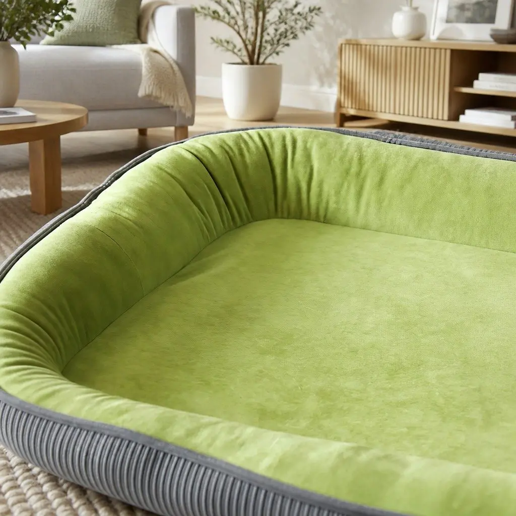 Oval Pet Bed Kennel Comfort Nest for Dogs Cats All-Round Restful Sleep Large