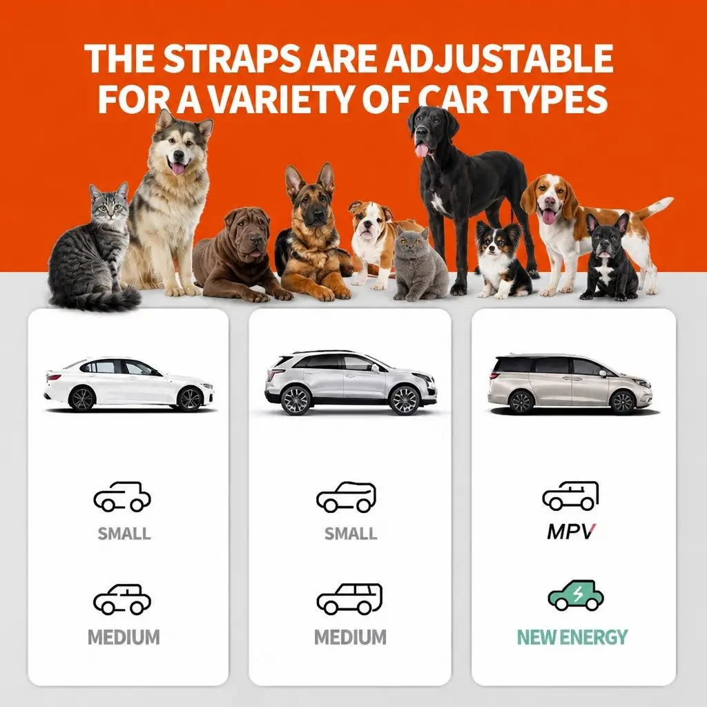 Pet Car Seat Cover Hammock Waterproof Non-Slip Protector Mat for Back Seat 155x105cm