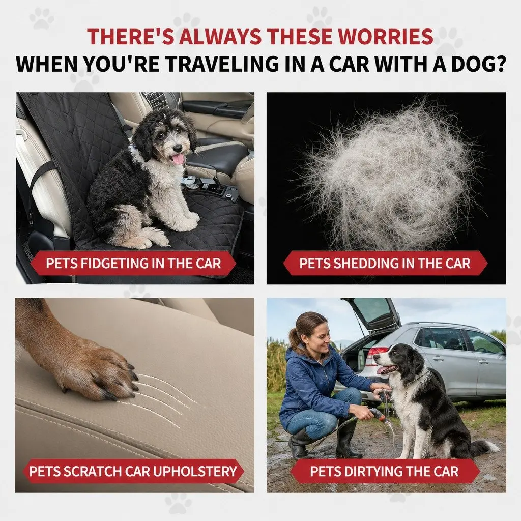 Pet Car Seat Cover Hammock NonSlip Protector Dog Cat Travel Mat