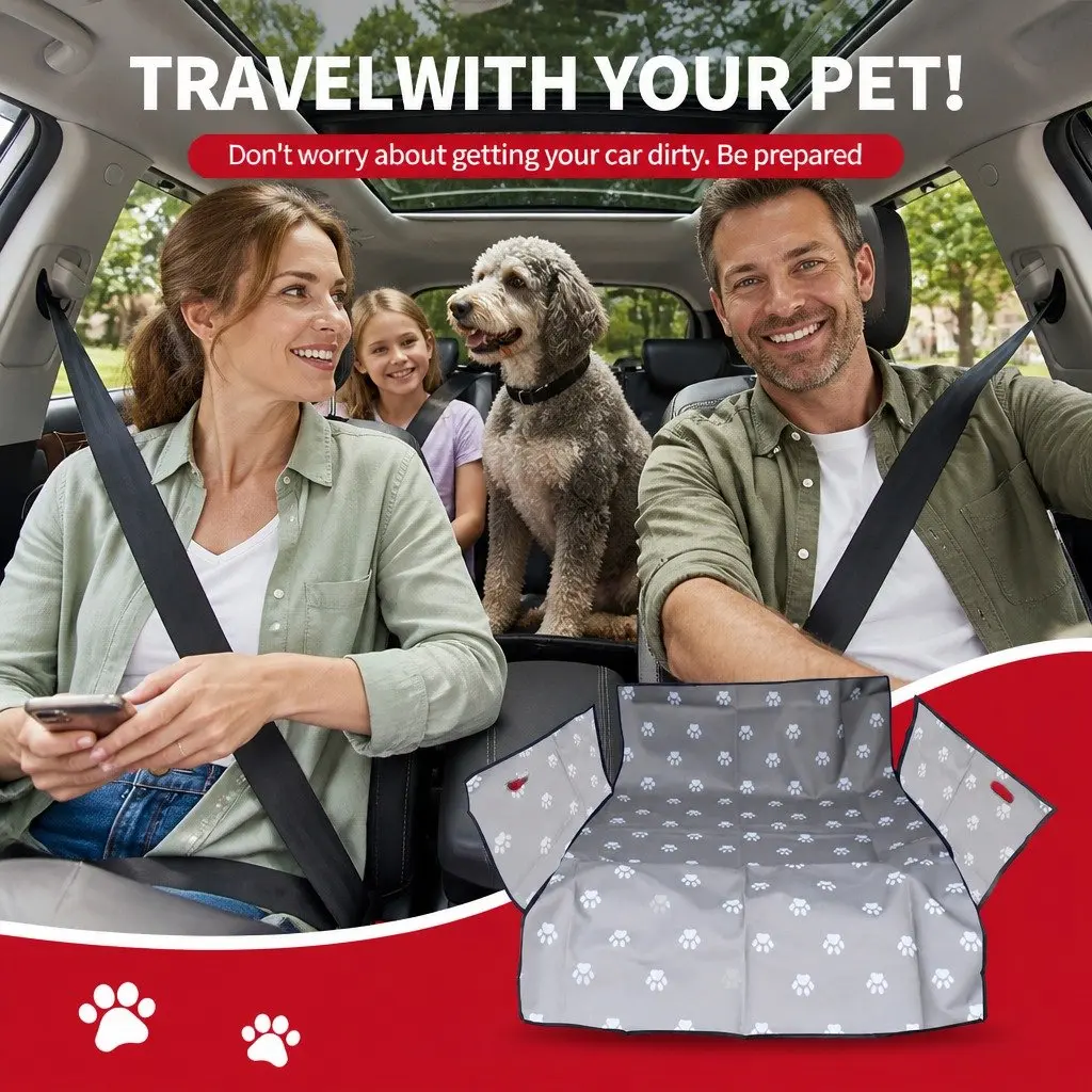 Pet Car Seat Cover Hammock NonSlip Protector Dog Cat Travel Mat