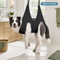 Pet Hammock Specifications: 77cm x 56cm x 17cm, Black