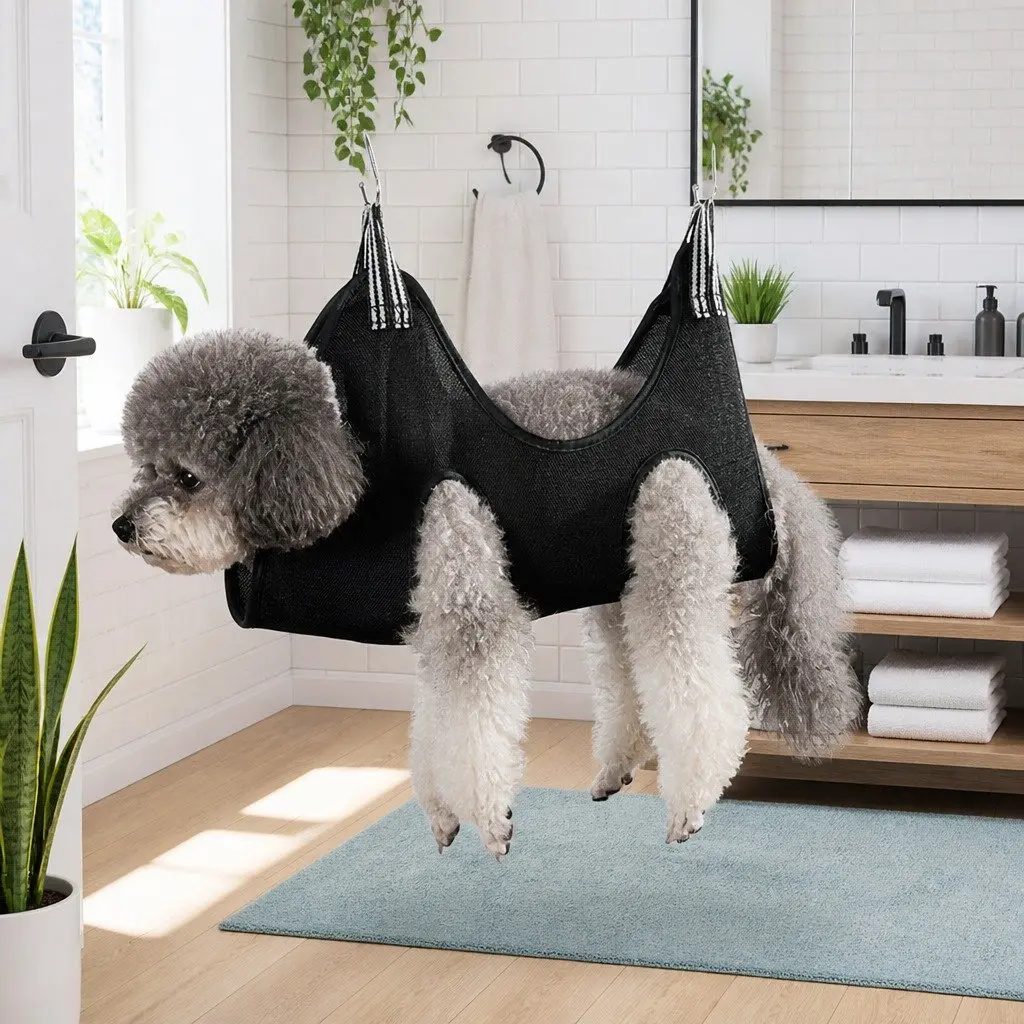Pet Grooming Hammock for Dogs Cats Bath Care Trimming Beauty Helper Support Small