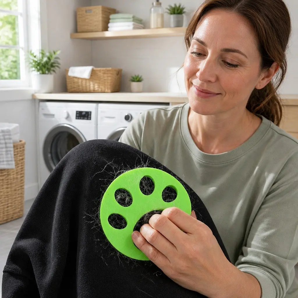 Pet Hair Remover Laundry Ball Silicone Lint Catcher Clothes Cleaning Tool Green
