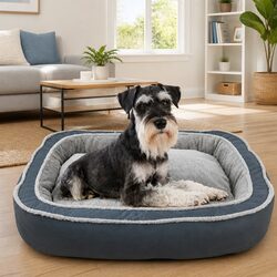 Specifications for the Oval Deep Sleep Pet Bed in Blue