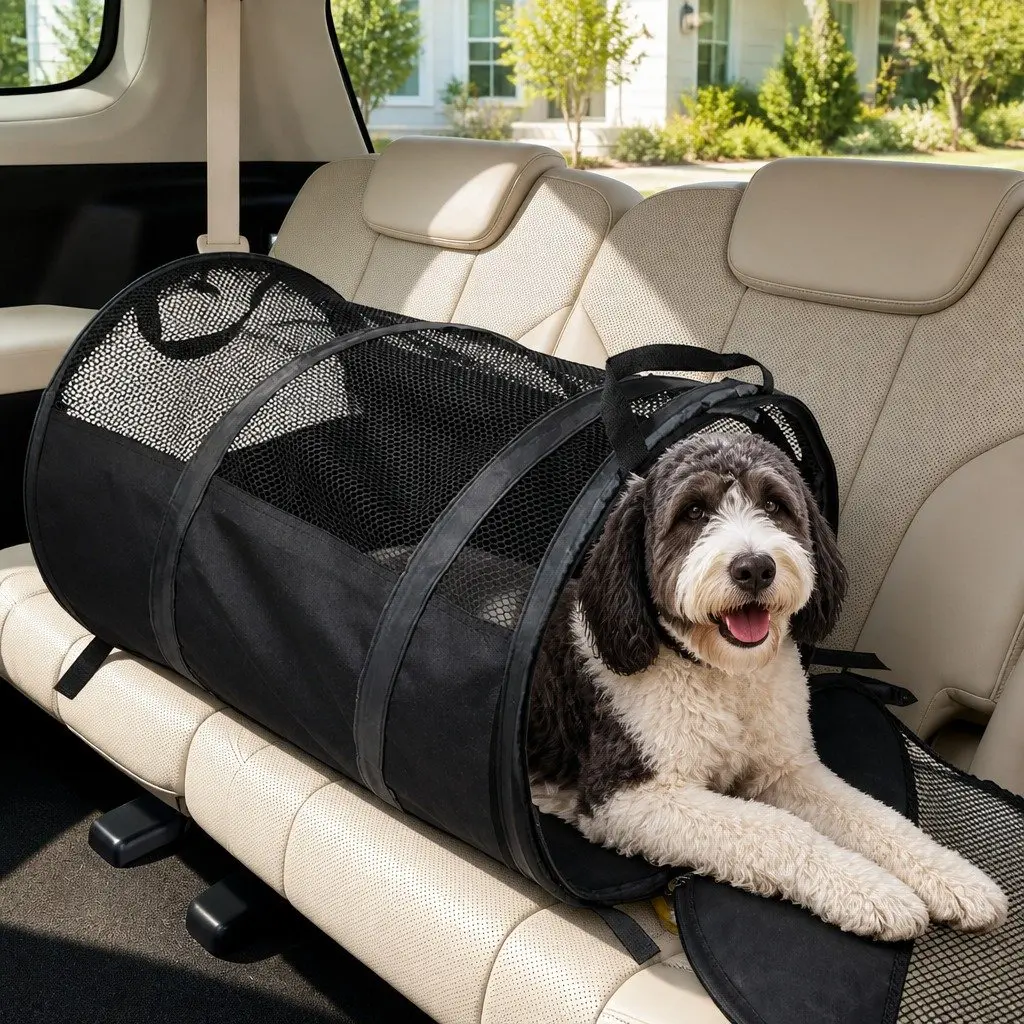 Portable Foldable Pet Carrier Bag for Cats Dogs Size 123x58x58cm