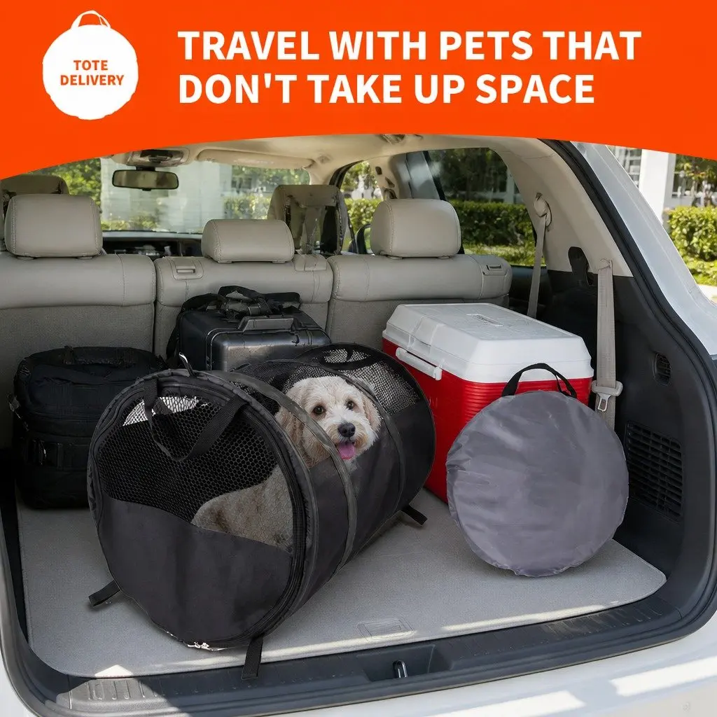 Pet Carrier Bag Portable Travel for Cats Dogs Black Shoulder Strap Lightweight