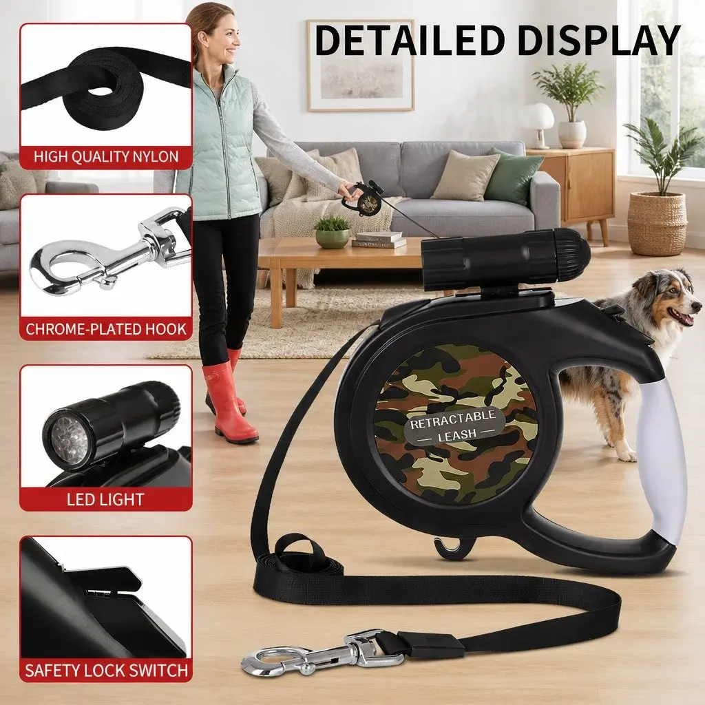 8-Meter Pet Automatic Retractable Leash
