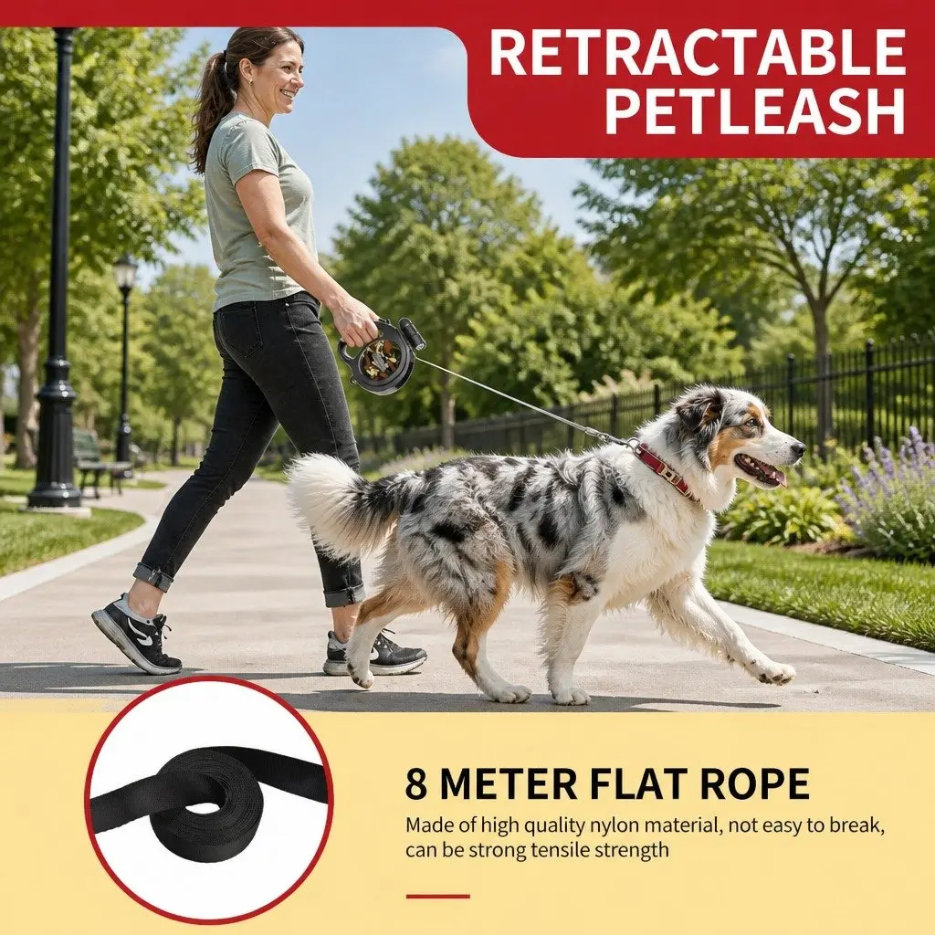 8-Meter Pet Automatic Retractable Leash