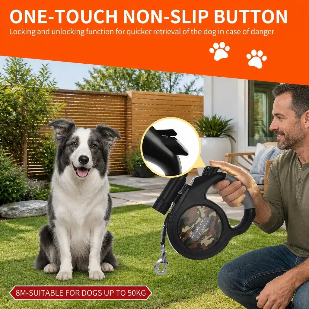 8-Meter Pet Automatic Retractable Leash