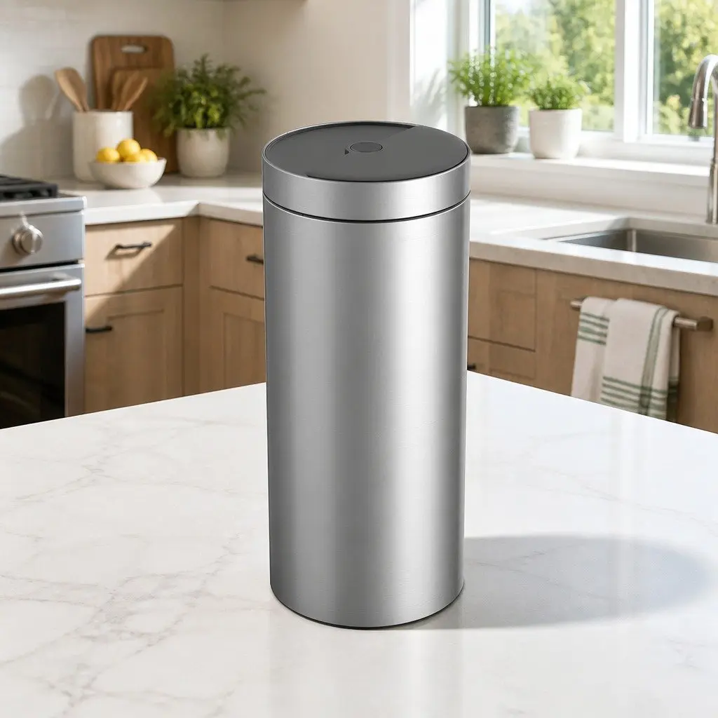 40L Automatic Sensing Kitchen Trash Can Touchless Stainless Steel Waste Bin