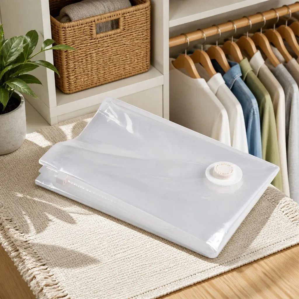 Vacuum Storage Bag for Bedding and Clothes Organizer Household Size S