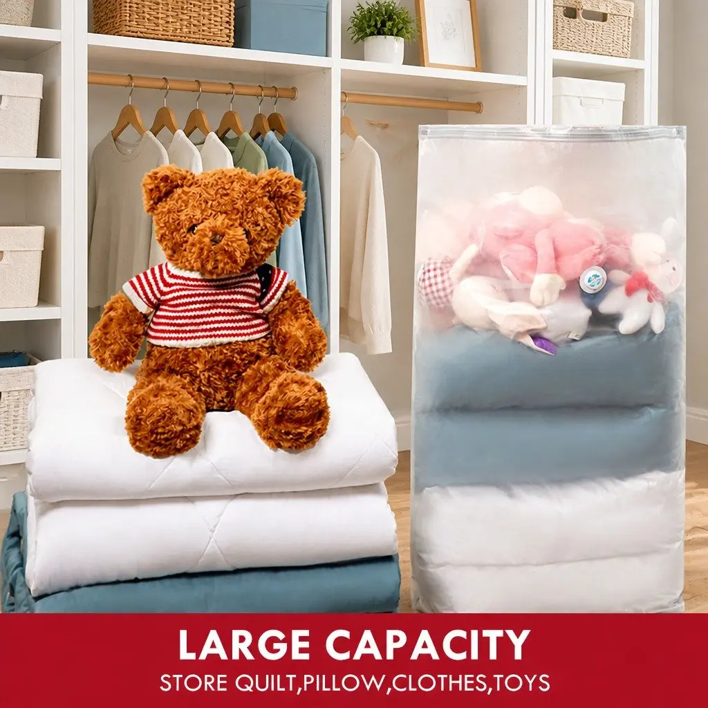 Vacuum Storage Bag for Bedding and Clothes Organizer Household Size S