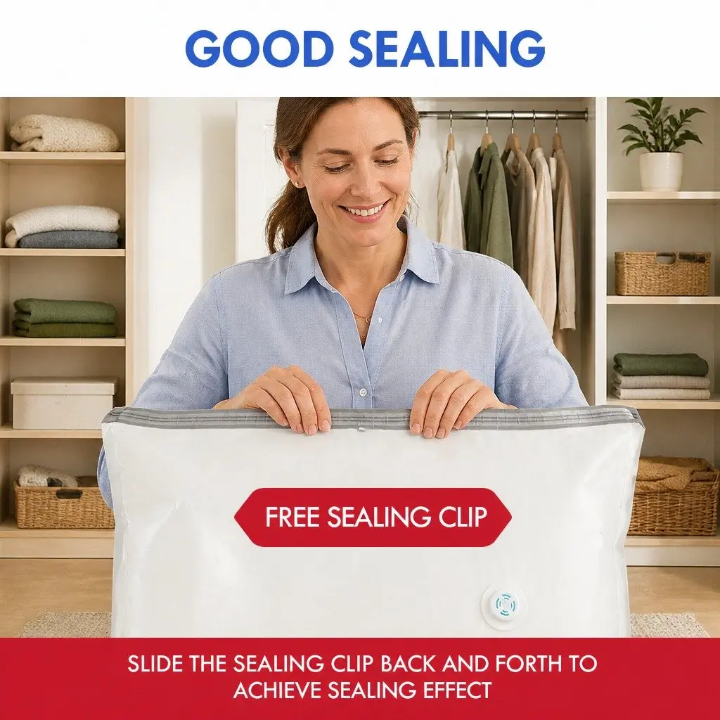 Vacuum Compression Storage Bag XL for Household Use