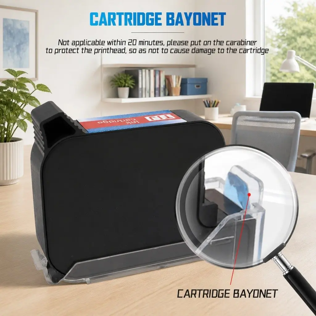 25.4mm Quick-Drying Black Ink Cartridges