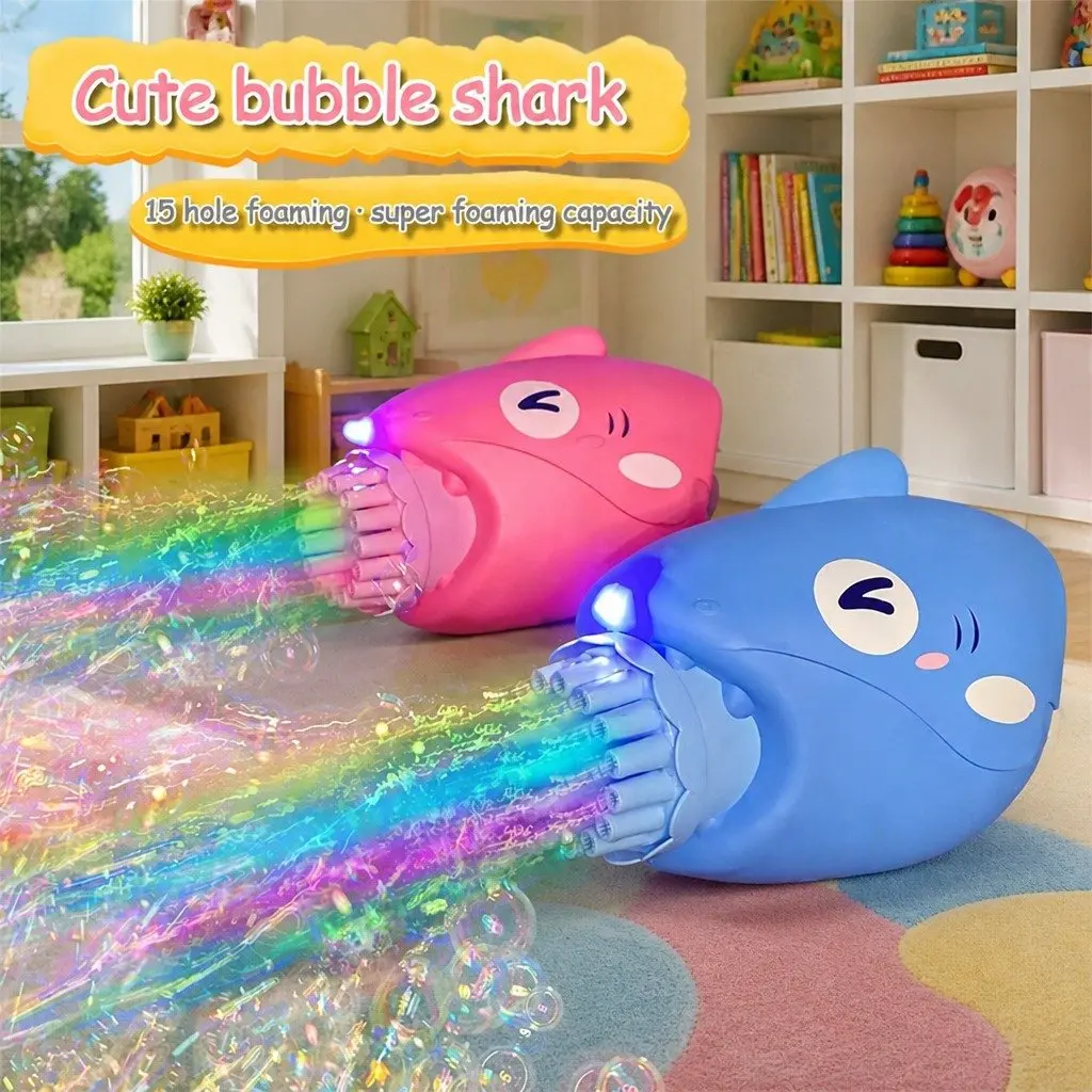 Bubble Gun Toy for Outdoor Use 15 Hole Hand-Held Automatic Machine